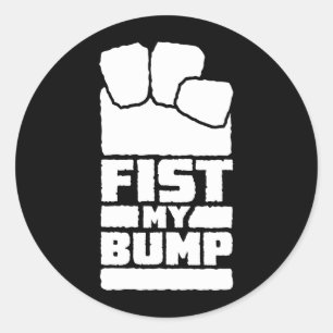 Adesivo Desenho Divertido de Alien Espacial "Fist My Bump"