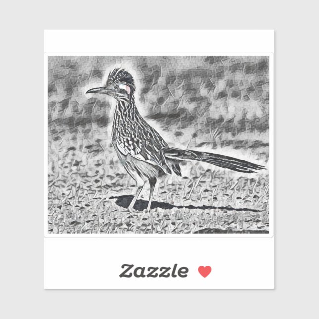 Adesivo Desenho do Roadrunner (Folha)