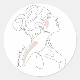 Adesivo Desenho em Linha - Criativo e Frutífero