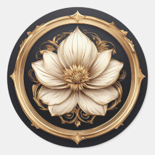 Adesivo Desenho Floral Elegante com Ênfase em Detalhes Dou
