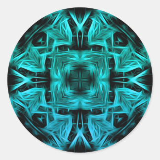 Adesivo Desenho Fractal de Plasma Elétrico Futurista