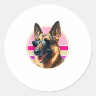 Adesivo Desenho Funcional De Cachorro De German shepherd F