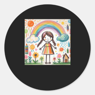 Adesivo Desenho infantil com palheta nº 4 colorida