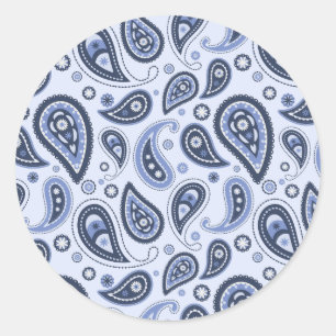 Adesivo Desenho Intrincado de Estampa Floral Paisley