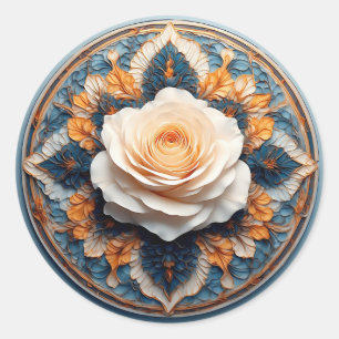 Adesivo Desenho Intrincado de Flores