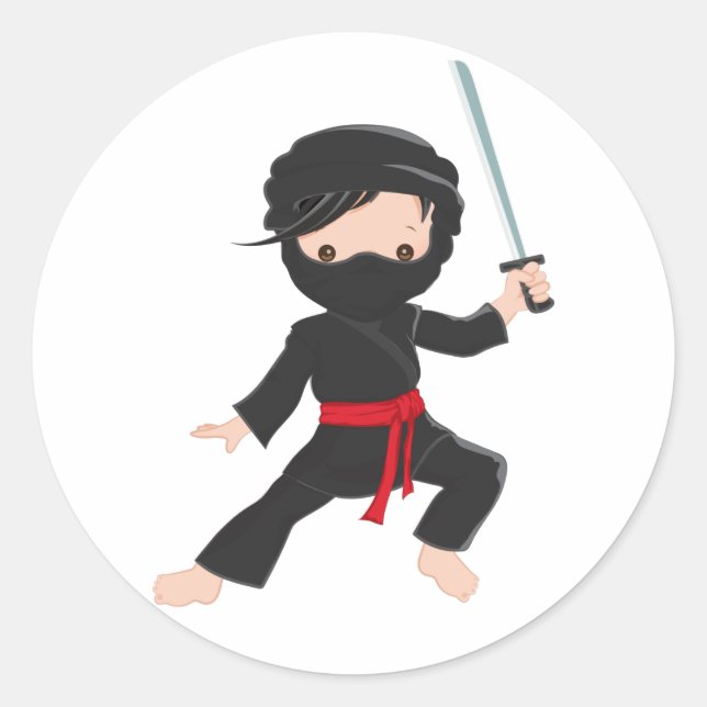 Adesivo Desenho Ninja (Frente)