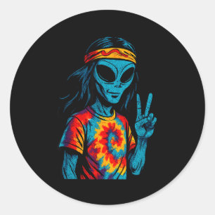 Adesivo Desenho Tie-dye Alien Hipe