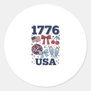 Adesivo Desenho Vetorial Coquete Patriótico EUA 1776_1