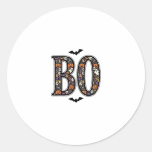 Adesivo Desenho Vetorial de Boo Doodle de Halloween Vintag