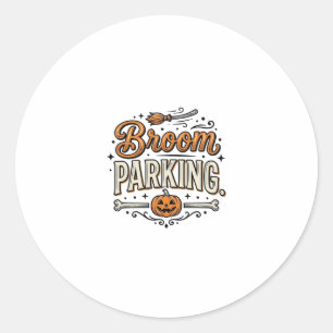 Adesivo Desenho Vetorial de Bruxa Vintage de Halloween de