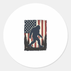 Adesivo Desenho Vetorial Floresta da Bandeira Americana Bi