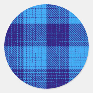 Adesivo Desenho Xadrez Azul Crosshatch Negrito
