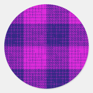 Adesivo Desenho xadrez azul e roxo em trama cruzada