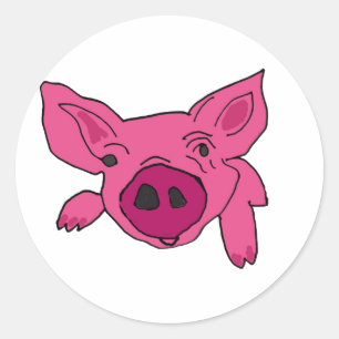 Adesivo Desenhos animados BC- engraçados do porco