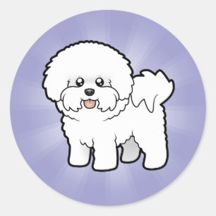 Adesivo Desenhos animados Bichon Frise