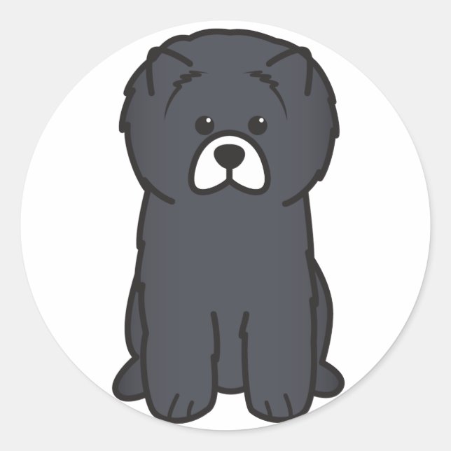 Adesivo Desenhos animados do cão da comida de comida (Frente)