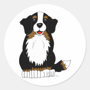 Adesivo Desenhos animados do cão de montanha de Bernese