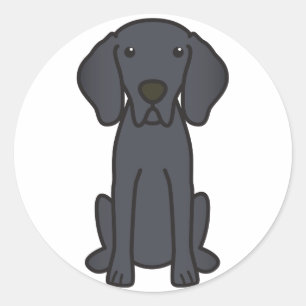 Adesivo Desenhos animados do cão de Weimaraner