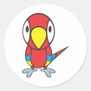 Adesivo Desenhos animados do papagaio do bebê