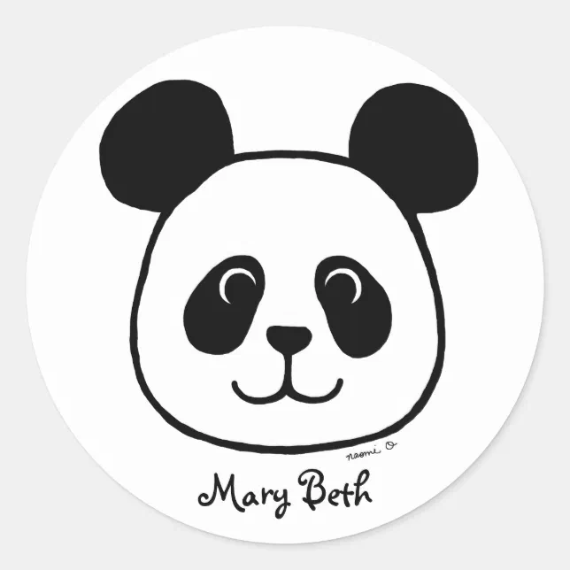 Adesivo Desenhos animados grandes personalizados da panda