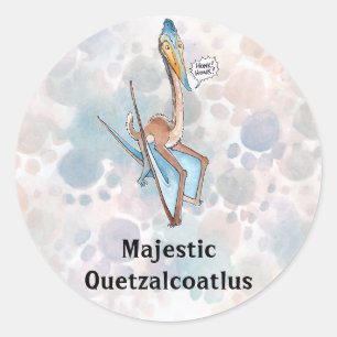 Adesivo Desenhos animados parvos Quetzalcoatlus Pterosaur