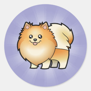 Adesivo Desenhos animados Pomeranian