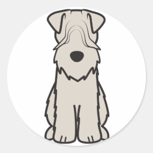 Adesivo Desenhos animados Wheaten brandamente revestidos
