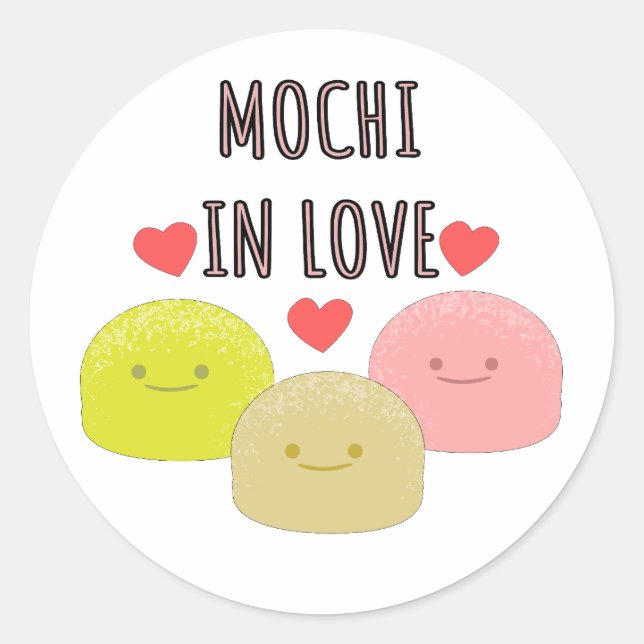 Adesivo Desenhos de desenhos animados de Mochi em forma de (Frente)