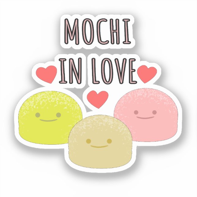 Adesivo Desenhos de desenhos animados de Mochi em forma de (Frente)