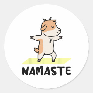 Adesivo Desenhos engraçados de animais de ioga - Namaste -