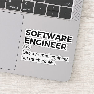 Adesivo Desenvolvedor engraçado do Engenheiro de software 