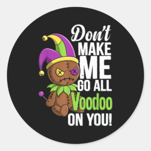 Adesivo Desfile de Mardi Gras Stitch Boneco Voodoo Palhaço