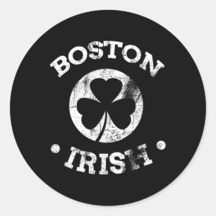 Adesivo Desfile de São Patrício de Boston Irlandês 617 Bos