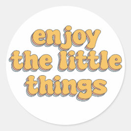 Adesivo desfrute das pequenas coisas