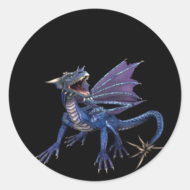 Adesivo Design 1 de Blueish/Purple : Fantasy Stickers (Frente)