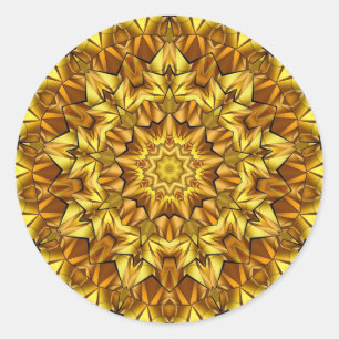 Adesivo Design abstrato antigo do ouro Mandala - 63495
