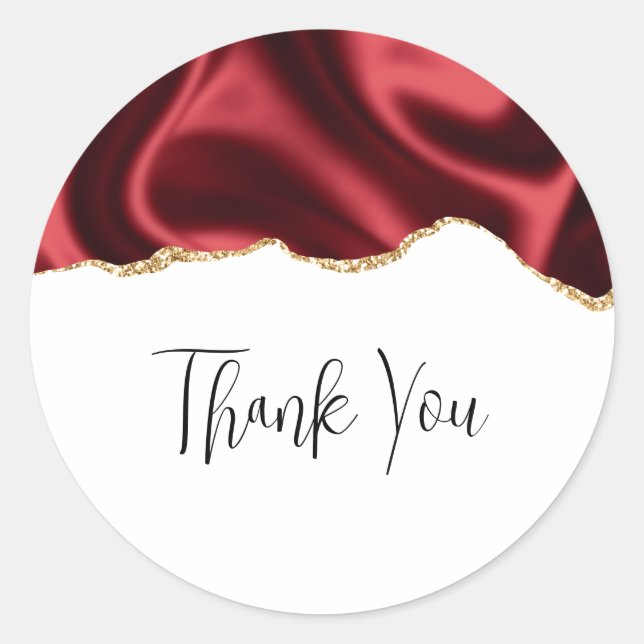 Adesivo Design Abstrato De Satin De Wavy Glam Vermelho Esc (Frente)