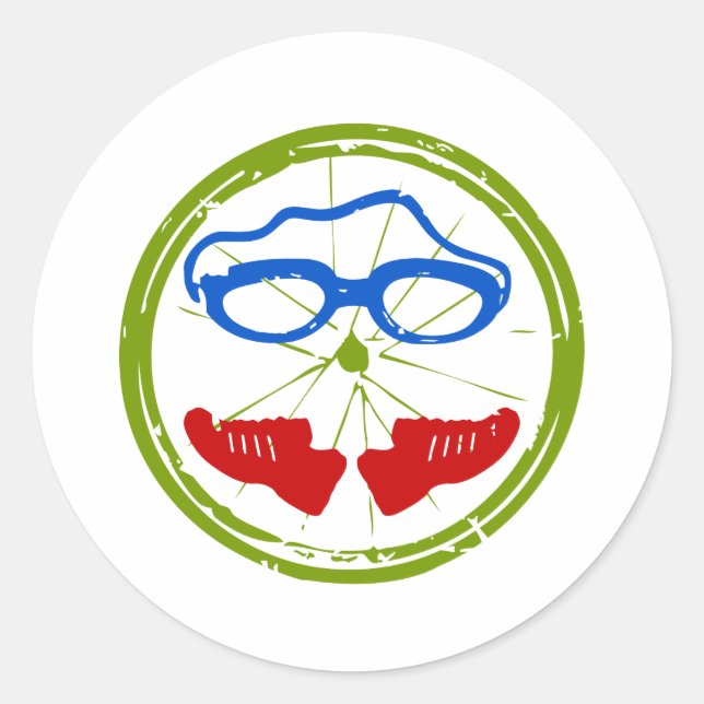 Adesivo Design artístico legal de Triathlon (Frente)