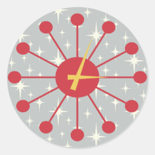 Adesivo Design atômico retro do pulso de disparo do MCM