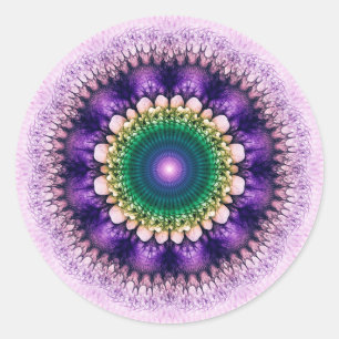 Adesivo Design azul do fractal natural