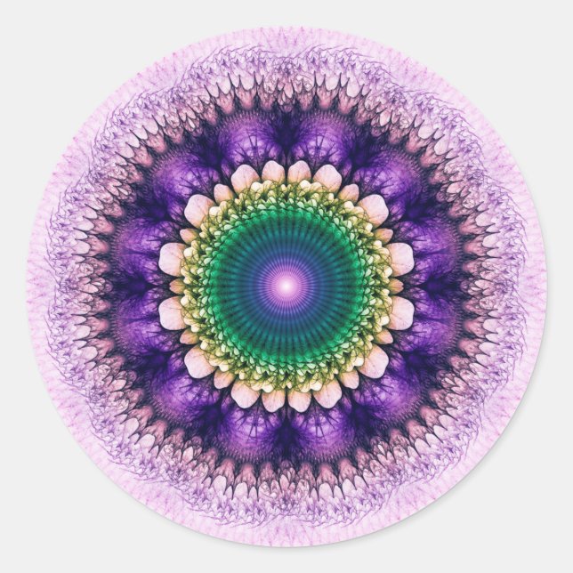 Adesivo Design azul fractal natural (Frente)