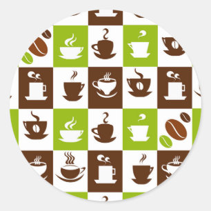 Adesivo Design bonito do café do café