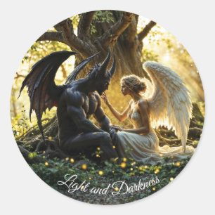 Adesivo Design brilhante sobrenatural Angel Demon