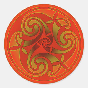 Adesivo Design celta da espiral da arte