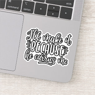 Adesivo Design Christian, vou fazê-lo porque ele Carregar