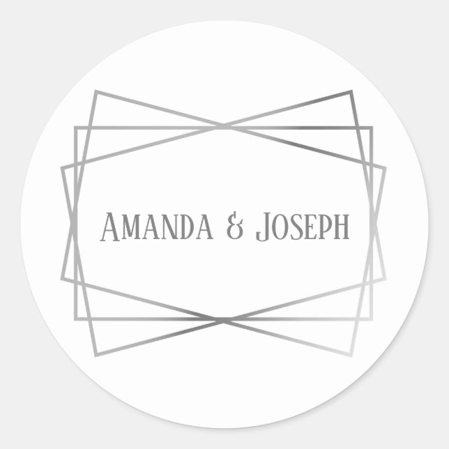 Adesivo Design Cinza Médio - Vinheta Círculo (Frente)