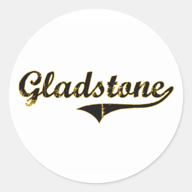 Adesivo Design clássico de Gladstone Missouri (Frente)