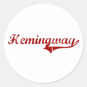 Adesivo Design clássico de Hemingway South Carolina