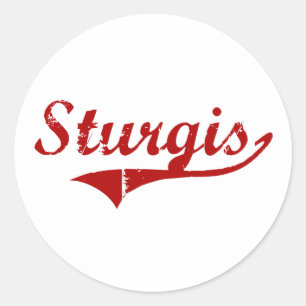 Adesivo Design clássico de Sturgis South Dakota