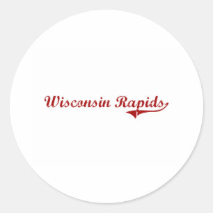 Adesivo Design clássico de Wisconsin dos Rapids de